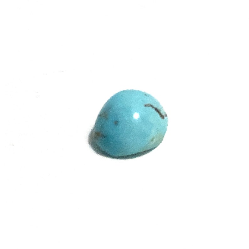Turquoise Oval Cabochon Blue Loose Gemstone 1.65ct 9x6mm December Birthstone For Jewellery Making image 4