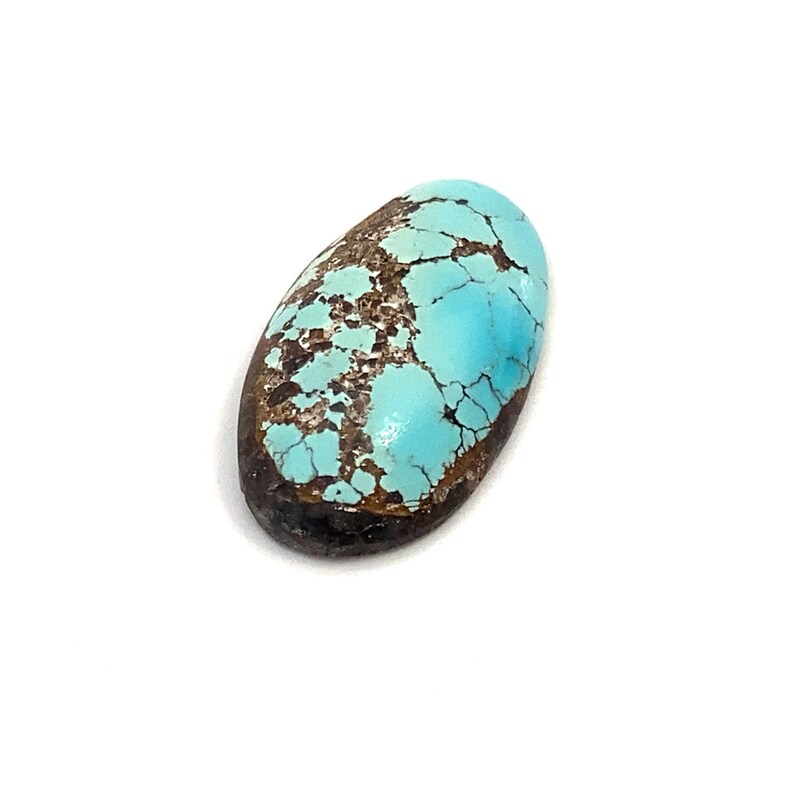 Cabochon Natural Turquoise Oval Blue Polished Loose Gemstone 23x12mm 9.65ct December Birthstone For Jewellery Making image 7