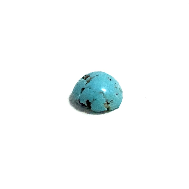 Turquoise Oval Cabochon Blue Loose Gemstone 1.52ct 8x6mm December Birthstone For Jewellery Making image 5