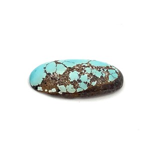 Cabochon Natural Turquoise Oval Blue Polished Loose Gemstone 23x12mm 9.65ct December Birthstone For Jewellery Making image 5