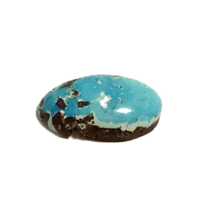 Natural Turquoise Oval Cabochon Blue Polished Loose Gemstone 16x10mm 5.41ct December Birthstone For Jewellery Making image 4