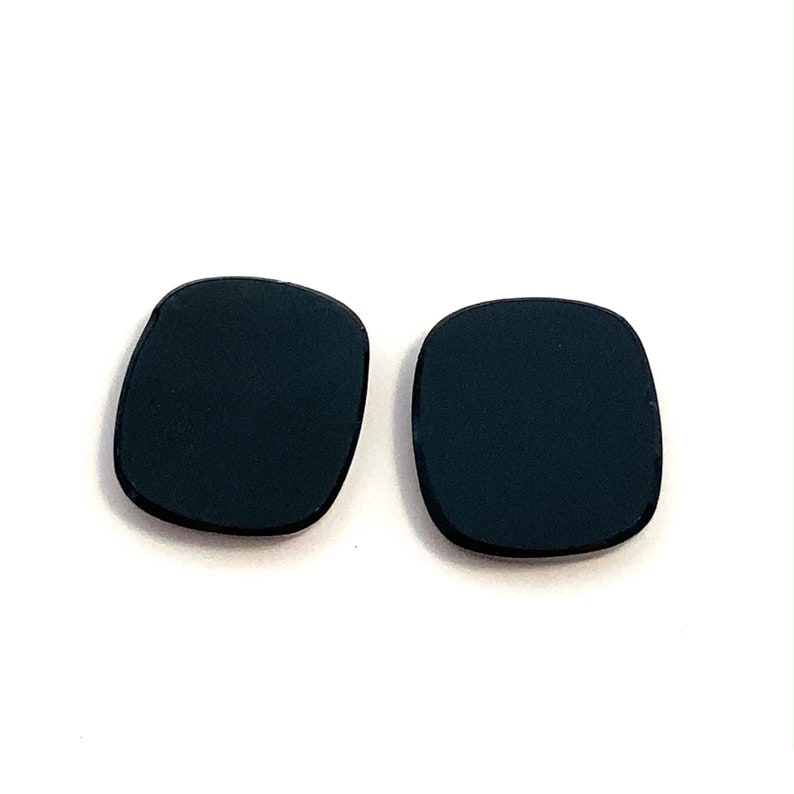 Onyx Buff Top Cushion Shaped Loose Polished Natural Gemstones 16x14mm Black For Jewellery Making image 7