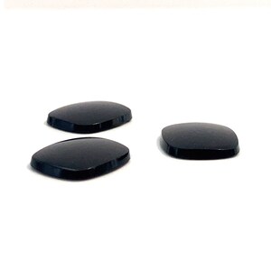 Onyx Buff Top Cushion Shaped Loose Polished Natural Gemstones 16x14mm Black For Jewellery Making image 10