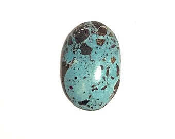 Natural Turquoise Cabochon Oval Polished Loose Gemstone Blue 20x13mm 12.61ct December Birthstone For Jewellery Making