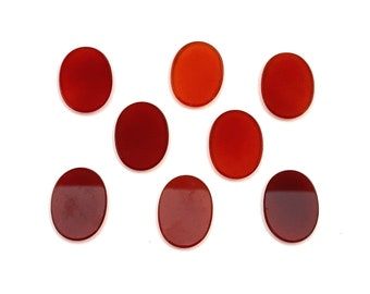 Sardonyx ovale dubbele afgeschuinde rand platte buff top natuurlijke losse edelsteen 18x13mm voor het maken van sieraden