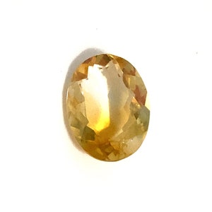 Yellow Oval Citrine Loose Gemstone Faceted Natural 7.45ct 16x12mm November Birthstone For Jewellery Making image 8