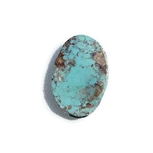 Pale Blue Turquoise Cabochon Oval Loose Gemstone 3.71ct 14x9mm December Birthstone For Jewellery Making image 9