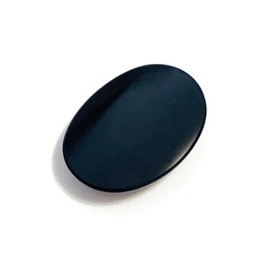 Banded Onyx Oval Cabochon Large Black White Polished Loose Gemstone 40x30mm For Jewellery Making image 9