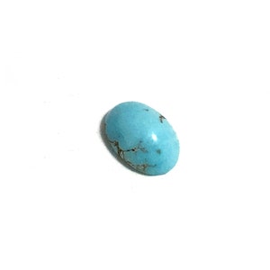 Turquoise Oval Cabochon Blue Loose Gemstone 1.65ct 9x6mm December Birthstone For Jewellery Making image 3