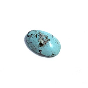 Pale Blue Turquoise Cabochon Oval Loose Gemstone 3.71ct 14x9mm December Birthstone For Jewellery Making image 2