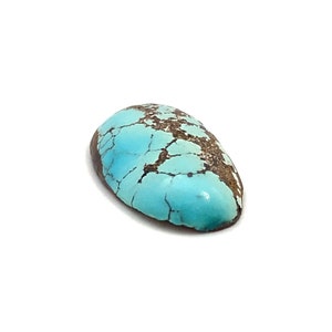 Cabochon Natural Turquoise Oval Blue Polished Loose Gemstone 23x12mm 9.65ct December Birthstone For Jewellery Making image 8