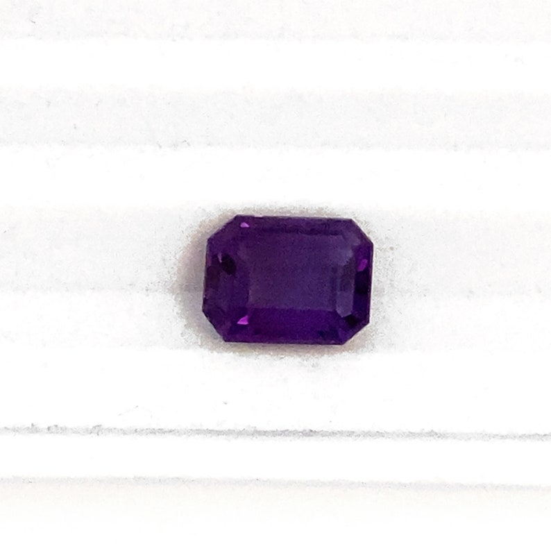 Natural Amethyst Octagon Faceted Polished Loose Purple Gemstone 1.69ct 8x6mm February Birthstone For Jewellery Making image 10