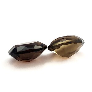 Natural Oval Smoky Quartz Brown Polished Faceted Loose Gemstones 9x7mm Approx November Birthstone For Jewellery Making image 7