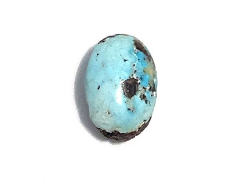 Oval Natural Turquoise Cabochon Polished Loose Gemstone 8.49ct 16x11mm December Birthstone For Jewellery Making