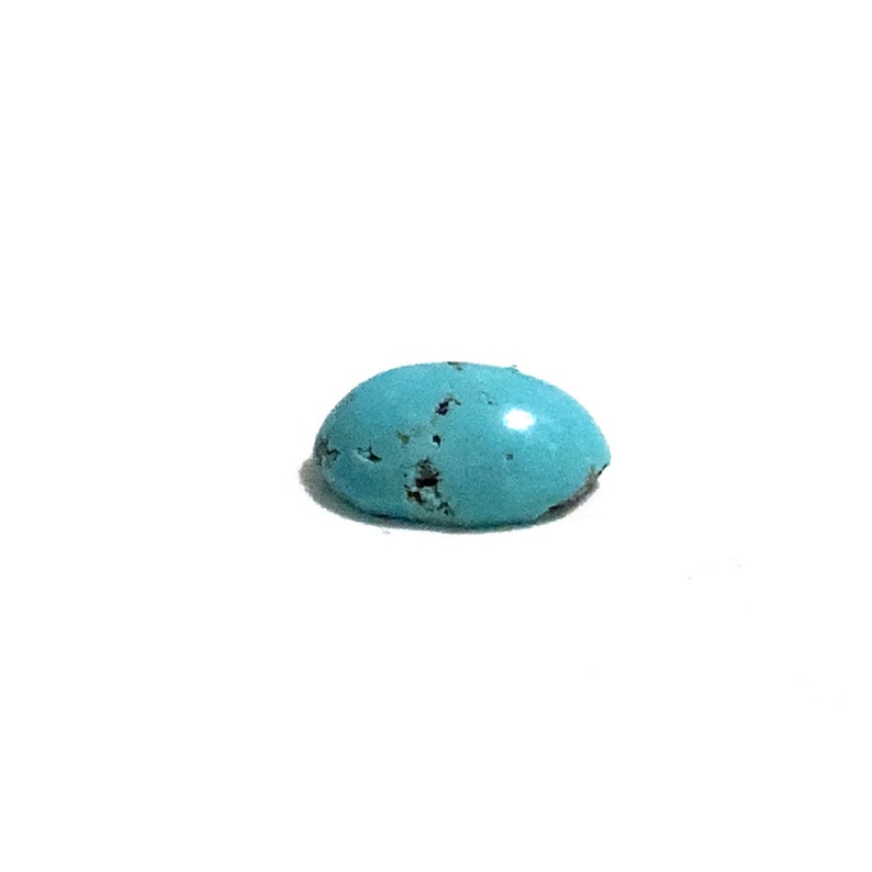 Turquoise Oval Cabochon Blue Loose Gemstone 1.52ct 8x6mm December Birthstone For Jewellery Making image 8