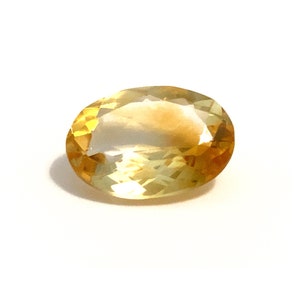 Yellow Oval Citrine Loose Gemstone Faceted Natural 7.45ct 16x12mm November Birthstone For Jewellery Making image 5