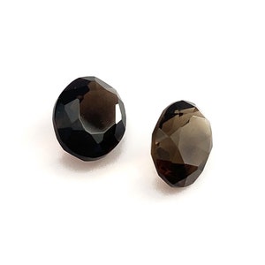 Natural Oval Smoky Quartz Brown Polished Faceted Loose Gemstones 9x7mm Approx November Birthstone For Jewellery Making image 6
