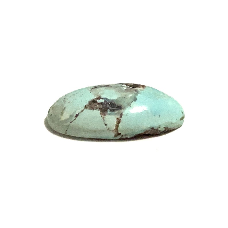 Pierre de naissance turquoise ovale naturelle bleu oeuf, polie, 17x10 mm, 5,79 carats, pierre de naissance de décembre pour la fabrication de bijoux image 3