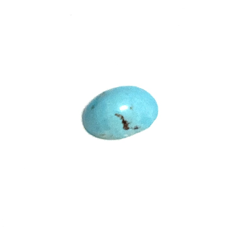 Turquoise Oval Cabochon Blue Loose Gemstone 1.65ct 9x6mm December Birthstone For Jewellery Making image 2