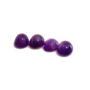 Amethyst Oval Cabochon Polished Purple Natural Loose Gemstone 7x5mm February Birthstone For Jewellery Making image 5