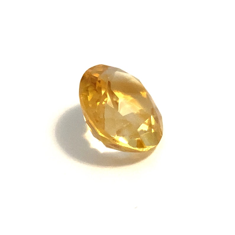 Yellow Oval Citrine Loose Gemstone Faceted Natural 7.45ct 16x12mm November Birthstone For Jewellery Making image 4