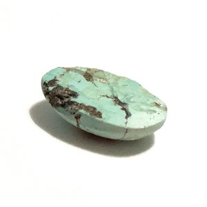 Pierre de naissance turquoise ovale naturelle bleu oeuf, polie, 17x10 mm, 5,79 carats, pierre de naissance de décembre pour la fabrication de bijoux image 9