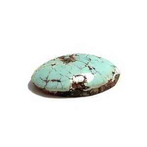 Natural Pale Turquoise Oval Cabochon Robins Egg Blue Polished Loose Gemstone 23x17mm 18.19ct December Birthstone For Jewellery Making image 7