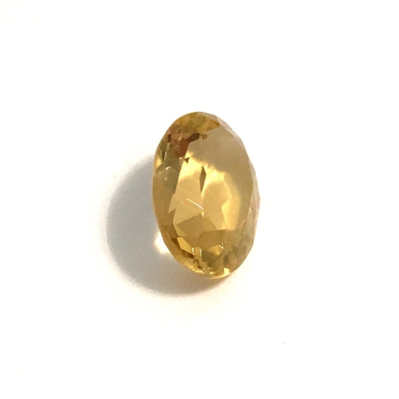 Oval Citrine Yellow Loose Gemstone Natural Faceted 7.83ct 16x12mm November Birthstone For Jewellery Making image 3