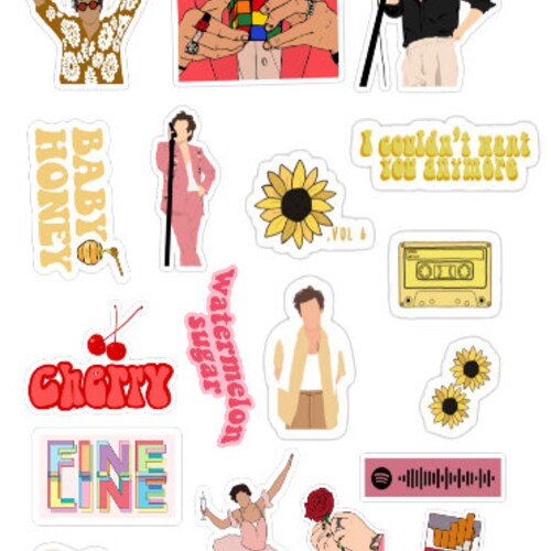 Harry Styles Stickers Fine Line Etsy