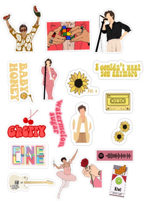 Harry Styles Stickers waterproof - Etsy