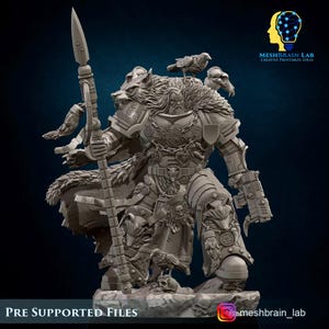 Harald Wutan - Empire Marines Figli Dell'Aesir - Signore Del Capitolo - Miniatura Meshbrain Lab - Foto 2