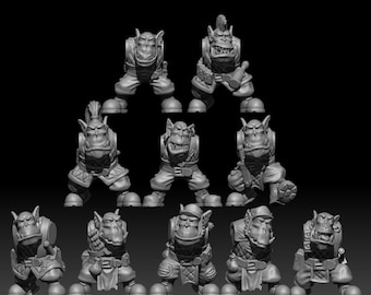 Old School Ork Boyz multipart kits