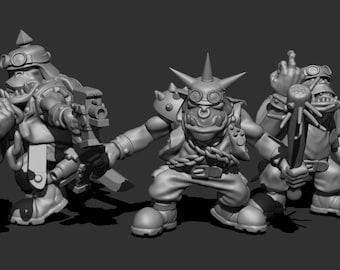 Dismounted Ork Bikers