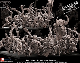 Savage Orcs Regiment Battle Ready