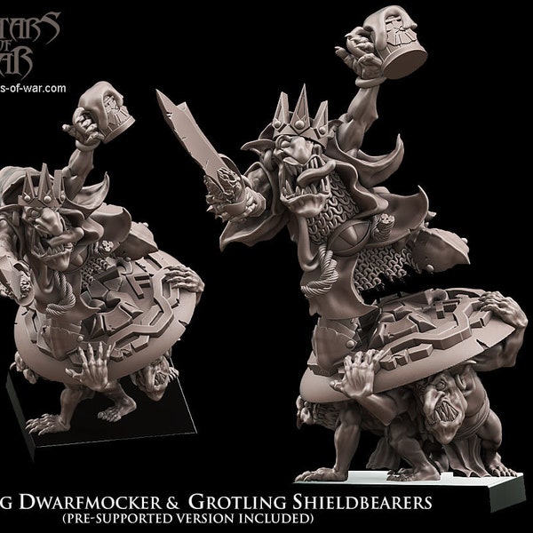Goblin King Dwarfmocker & Shieldbearers
