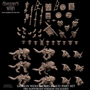 Régiment composé de Goblin Wolfriders