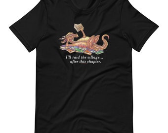 After this chapter, Dragon Reading a book, Unisex t-shirt