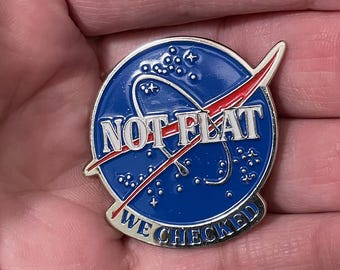Not Flat! the original collectable pin, earth