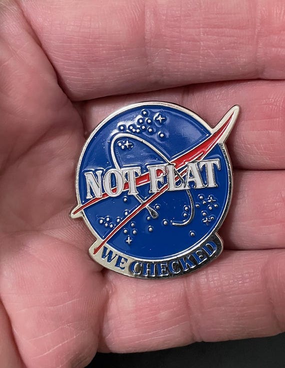 Not Flat Original Collectable Pin, Earth - Etsy