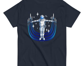 Space Exploration, Astronaut surrounded by Space Ships, Unisex classic tee