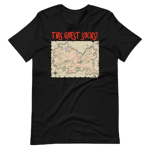 Cette quête est nulle ! Cartes D&D, artiste : Ray VanTilburg - T-shirt unisexe à manches courtes