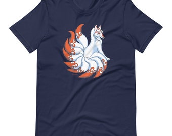 White Kitsune Nine Tails - Unisex T-shirt - Etsy
