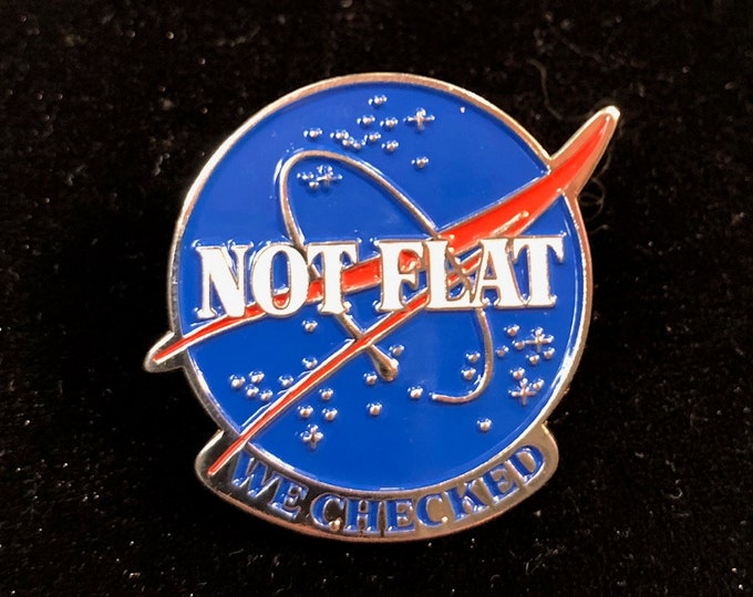 Not Flat Original Collectable pin, Earth