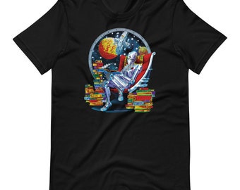 Robot Reading Unisex T-Shirt