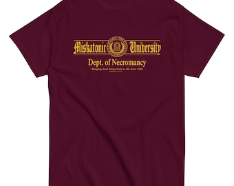 Dept. of Necromancy Seal,  Miskatonic University, Unisex classic tee