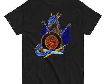Dragon Shield, Sword & Lightning, Unisex classic tee