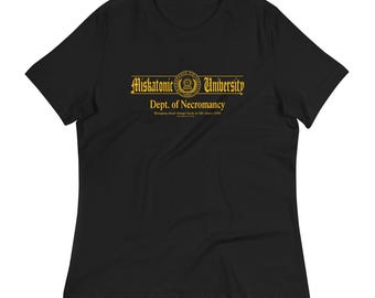 Dept. of Necromancy Seal,  Miskatonic University,  Women's Relaxed T-Shirt