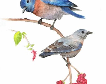 Blue Bird Painting