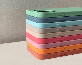 60 Farben Custom Cases Silikon Hüllen für Apple iPhone 14 13 12 11 Pro Max / iPhone 14 13 12 11 Pro / iPhone 13 7 8 XR / iPhone 13 12 Mini