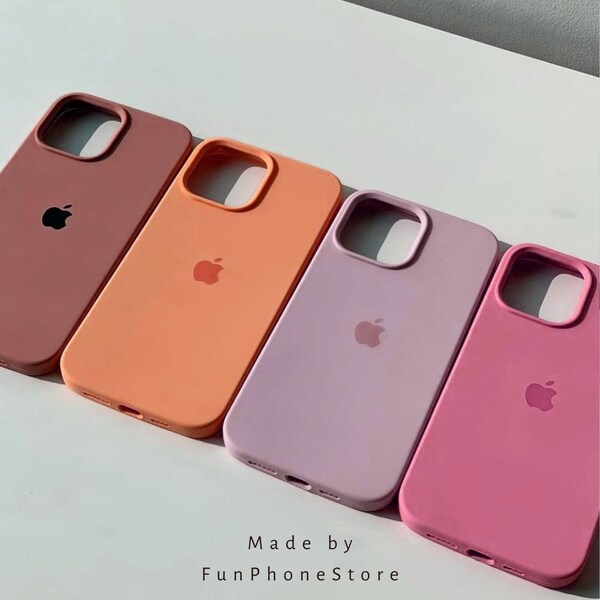 Coque personnalisée 60 couleurs en silicone pour Apple iPhone 12 Mini 7/8/SE 2020 Plus XR XS 11 Pro Max 12 13 Mini/Apple iPhone 12 13 14 Pro Max